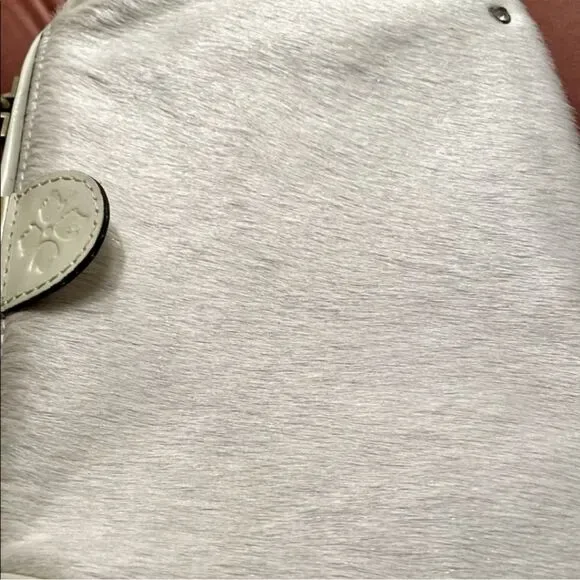 Patricia Nash Gracchi Leather Calf Hair Satchel - Picture 10 of 11